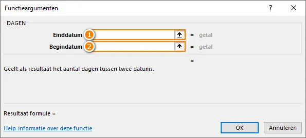 10 meest gebruikte Excel functie - DAGEN functie