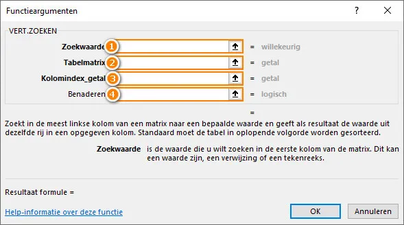 10 meest gebruikte Excel functies - VERT.ZOEKEN functie